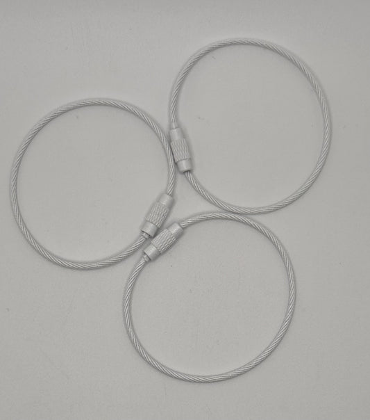 Beadable Wire Cable Rings