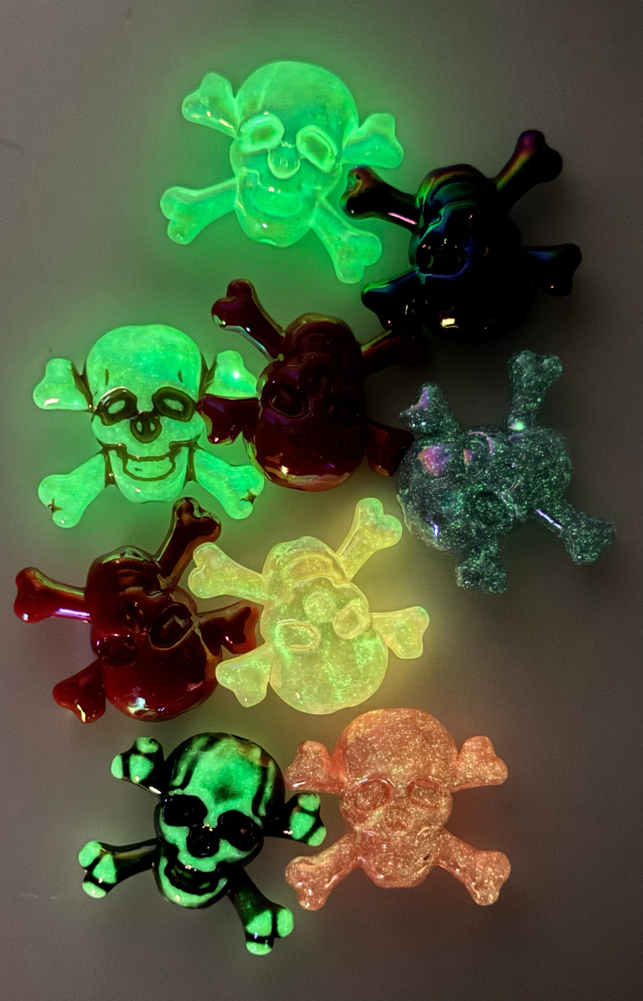 Skull Beads - Luminous