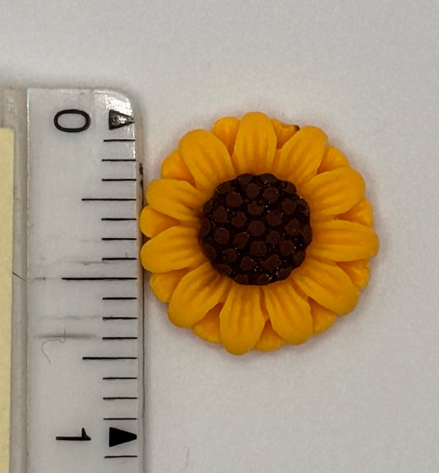 Sunflower Acrylic Charms